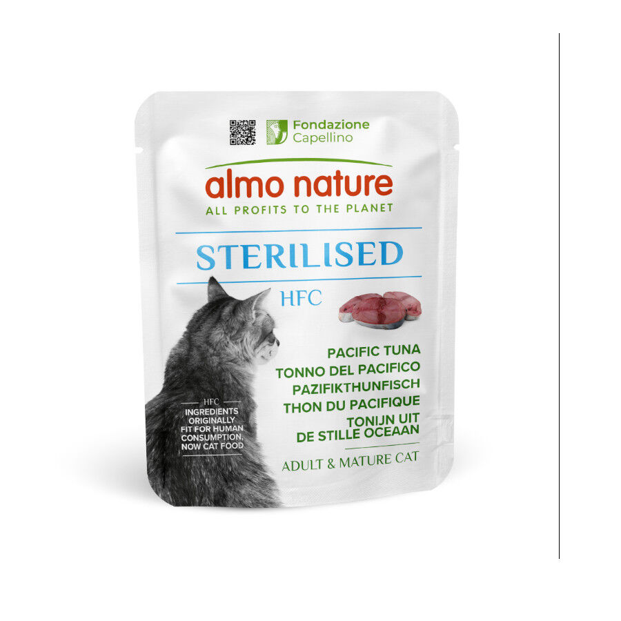 50 g Almo Nature HFC esterilizado Sach&ecirc; de atum do Pac&iacute;fico  para gatos, , large Imagem n&uacute;mero 1